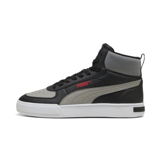 PUMA Caven Mid uniseks sneakers, Zwart/Grijs/Rood