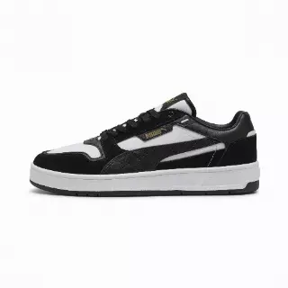 PUMA Court Classic Suede sneakers uniseks, Zwart/Wit/Goud