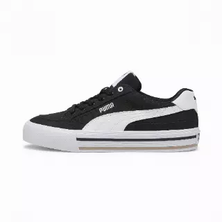 PUMA Court Classic Vulcanised Formstrip uniseks sneakers, Zwart/Wit
