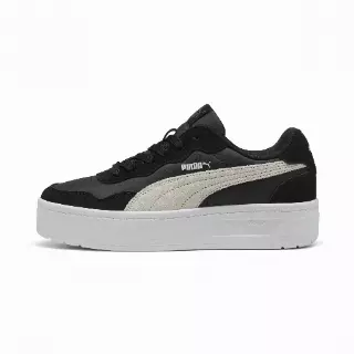 PUMA Court Lally Skye Suede sneakers voor Dames, Zwart/Wit