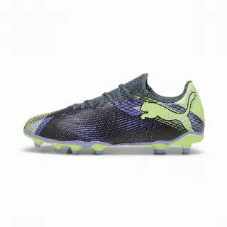 PUMA FUTURE 7 PLAY FG/AG voetbalschoenen, Grijs/Paars