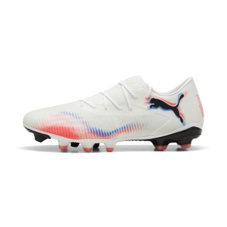 PUMA FUTURE 8 MATCH FG/AG lage uniseks voetbalschoenen, Zwart/Rood/Wit