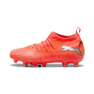 PUMA FUTURE 9 MATCH FG/AG voetbalschoenen, Zwart/Rood/Wit