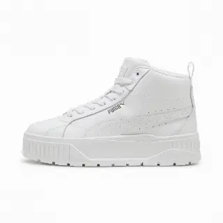 PUMA Karmen II Mid sneakers voor Dames, Wit/Zilver