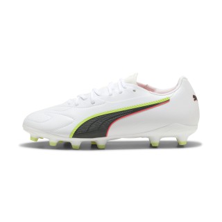 PUMA KING 20 MATCH FG/AG voetbalschoenen, Rood/Geel/Wit