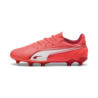 PUMA KING MATCH FG/AG voetbalschoenen, Rood/Wit