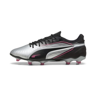 PUMA KING MATCH FG/AG voetbalschoenen, Zwart/Zilver