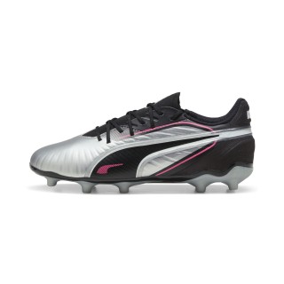 PUMA KING MATCH FG/AG voetbalschoenen, Zwart/Zilver
