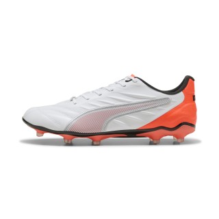 PUMA KING PRO FG/AG voetbalschoenen uniseks, Rood/Wit/Zilver