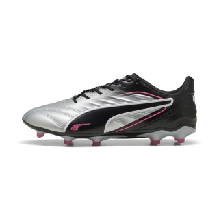 PUMA KING PROÂ FG/AG voetbalschoenen, Zwart/Zilver