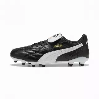 PUMA KING TOP FG/AG voetbalschoenen uniseks, Zwart/Wit