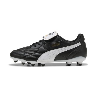 PUMA KING TOP FG/AG voetbalschoenen uniseks, Zwart/Wit/Goud