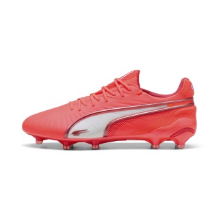 PUMA KING ULTIMATE FG/AG voetbalschoenen, Rood/Wit