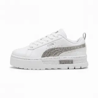 PUMA Mayze Glitter sneakers voor Dames, Wit/Zilver
