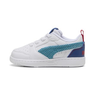 PUMA Rebound V6 Low Run Fun Sneakers, Blauw/Wit