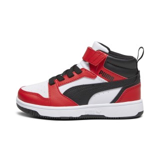 PUMA Rebound V6 Mid sneakers, Zwart/Rood/Wit