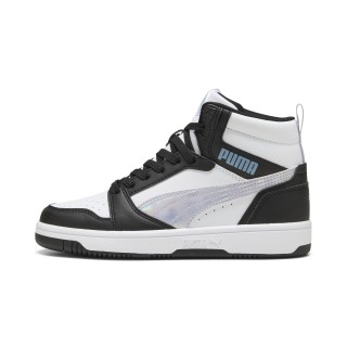 PUMA Rebound V6 Mid Space Belle sneakers voor Dames, Zwart/Wit