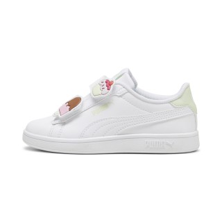 PUMA Smash 3.0 Badges sneakers voor Dames, Groen/Wit