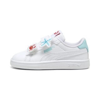 PUMA Smash 3.0 Badges sneakers voor Dames, Rood/Wit