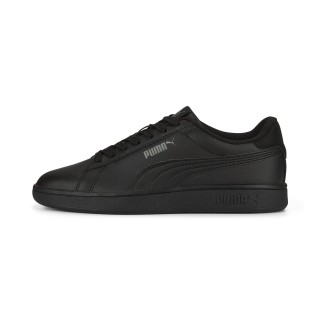 PUMA Smash 3.0 leren sneakers, Zwart/Grijs