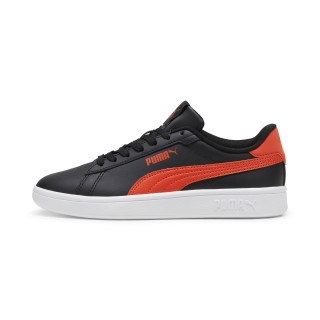 PUMA Smash 3.0 leren sneakers, Zwart/Rood