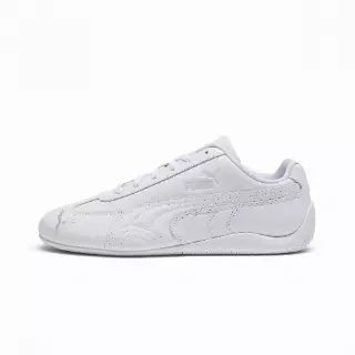 PUMA Speedcat uniseks volledig leren sneakers uniseks, Grijs/Wit