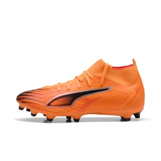 PUMA ULTRA 6 MATCH+ FG/AG uniseks voetbalschoenen, Zwart/Rood