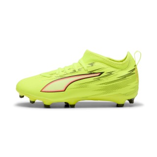 PUMA ULTRA 6 MATCH FG/AG voetbalschoenen, Zwart/Rood/Geel