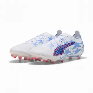 PUMA ULTRA 6 MATCH KIDSUPER x CHRISTIAN PULISIC FG/AG uniseks voetbalschoenen, Blauw/Roze/Wit