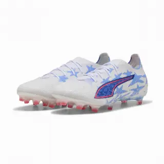 PUMA ULTRA 6 PRO KIDSUPER x CHRISTIAN PULISIC FG/AG uniseks voetbalschoenen, Blauw/Roze/Wit