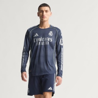 Adidas Real Madrid 25/26 Authentiek Uitshirt met Lange Mouwen