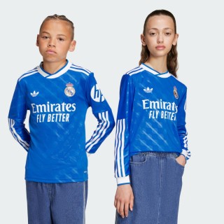 Adidas Real Madrid 25/26 Derde Thuisshirt met Lange Mouwen Kids