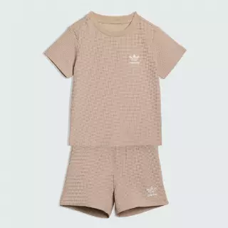 Adidas REGULAR WAFFLE SHORT T-SHIRT SET