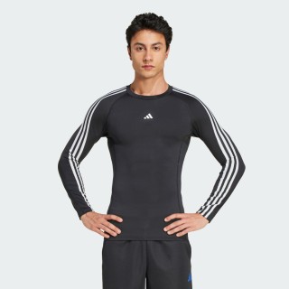 Adidas TECHFIT Compression Training 3-Stripes Longsleeve