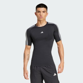 Adidas TECHFIT Compression Training 3-Stripes T-shirt
