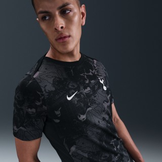 Tottenham Hotspur Academy Pro Thuis Nike Dri-FIT warming-up voetbalshirt met korte mouwen voor heren - Zwart