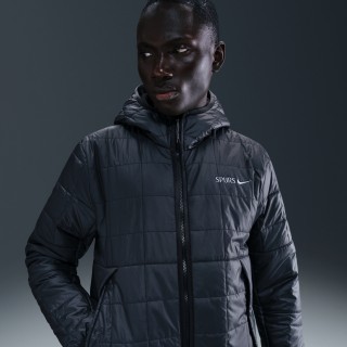 Tottenham Hotspur Nike voetbaljack met synthetische vulling en capuchon voor heren - Zwart