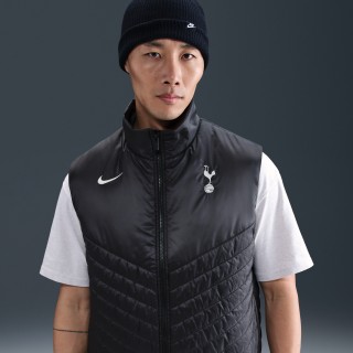 Tottenham Hotspur Windrunner Nike Therma-FIT middelzware, gewatteerde voetbalbodywarmer voor heren - Zwart