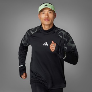 Adidas Ultimate Hi Vis Reflective Shirt met Halflange Rits