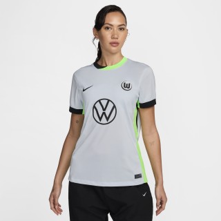 VfL Wolfsburg 2024/25 Stadium Derde Nike Dri-FIT replicavoetbalshirt voor dames - Grijs
