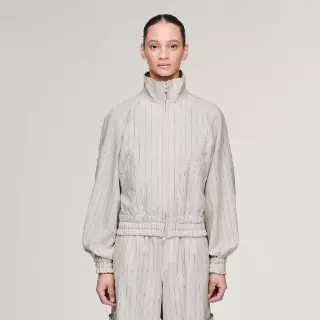 Adidas Y-3 Pinstripe Sport Uniform Blouson