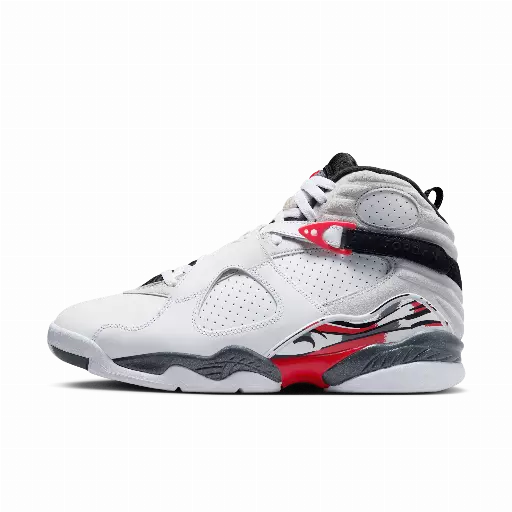 Air Jordan 8 Retro 'White and True Red' schoenen voor heren - Wit