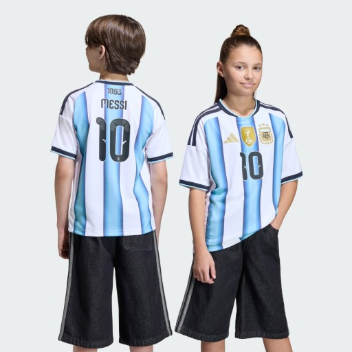 Adidas Argentinië 26 Replica Messi Thuisshirt Kids