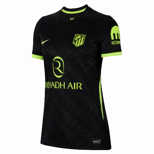Atlético Madrid 2026/27 Stadium Uit Nike Dri-FIT replicavoetbalshirt voor dames - Zwart