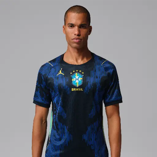 Brazilië 2026 Stadium Uit Jordan Dri-FIT replicavoetbalshirt voor heren - Blauw