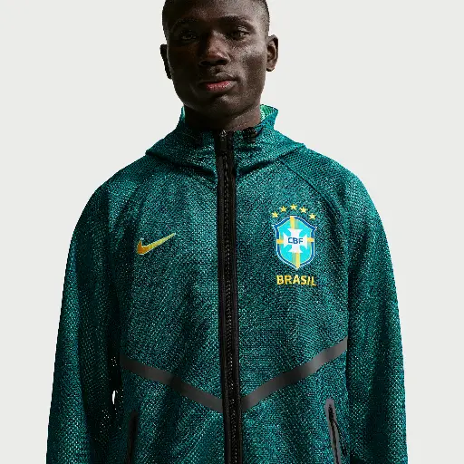 Brazilië Nike Dri-FIT Anthem-voetbaljack voor heren - Groen