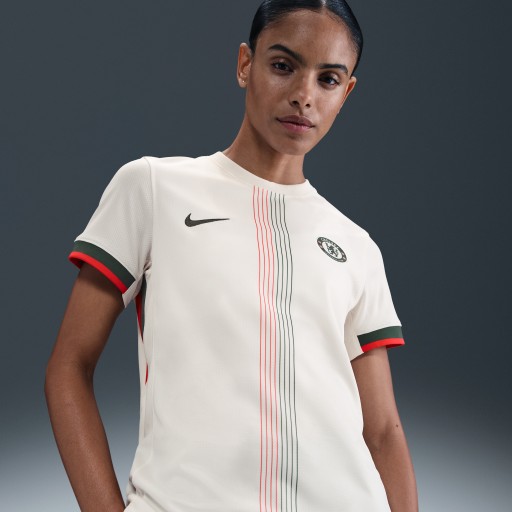 Chelsea FC 2025/26 Stadium Uit Nike Dri-FIT replicavoetbalshirt voor dames - Grijs