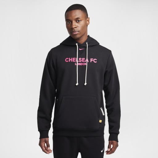 Chelsea FC Standard Issue Derde Nike Dri-FIT voetbalhoodie voor heren - Zwart