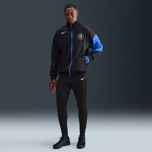 Chelsea FC Strike Derde Nike Total 90 Dri-FIT knit voetbaltrainingsbroek voor heren - Zwart