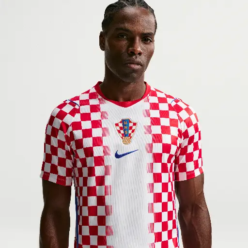Croatia Nike Dri-FIT replicavoetbalshirt voor heren - Wit